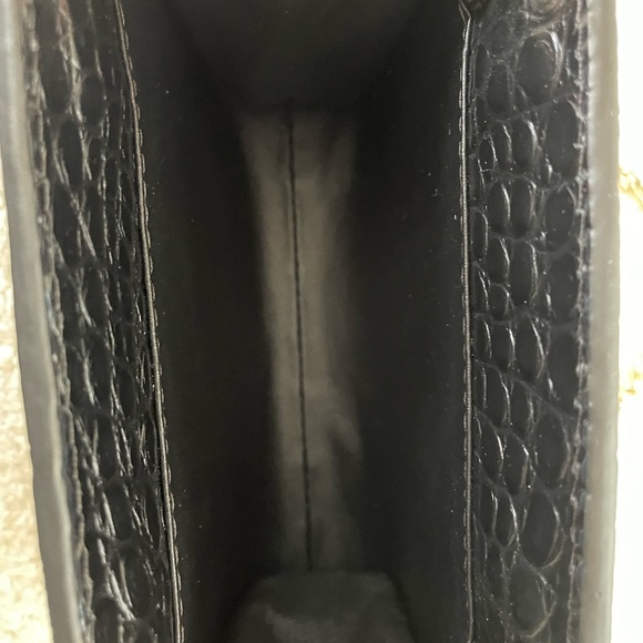 Larroude Erin clutch in black stamped leather - Picture 5 of 8